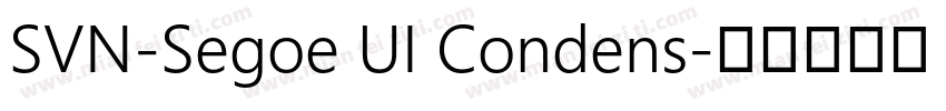 SVN-Segoe UI Condens字体转换